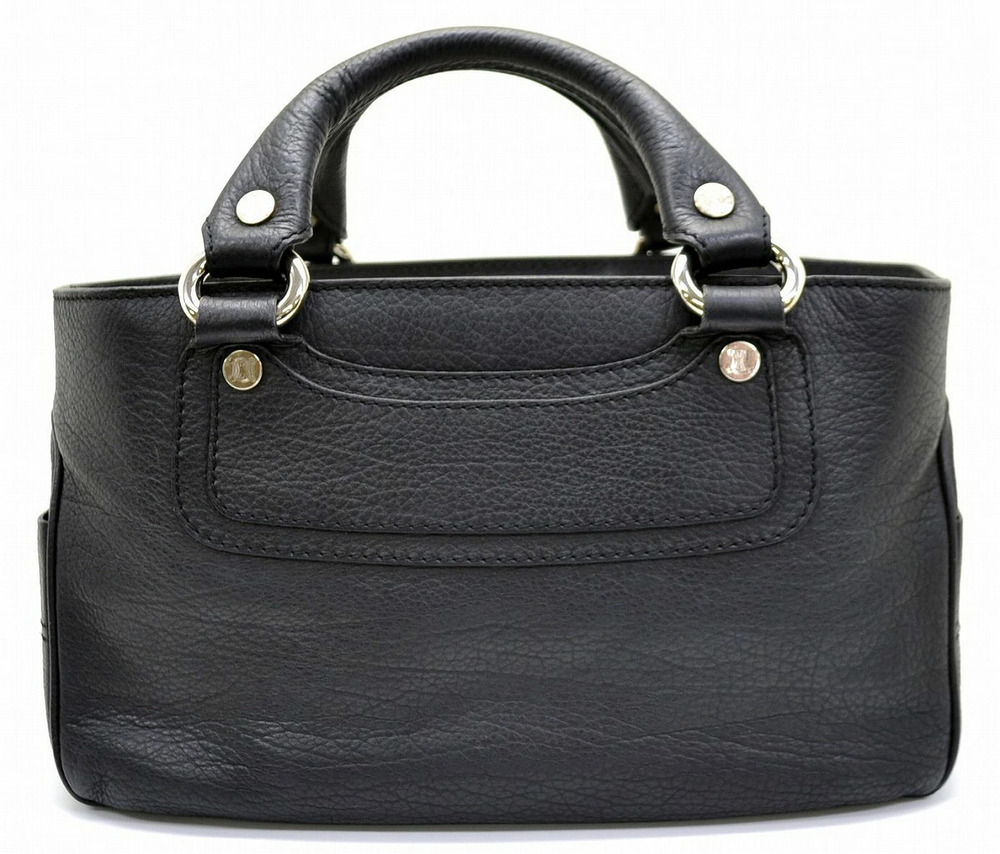 Celine Boogie Bag Handbag Leather Black